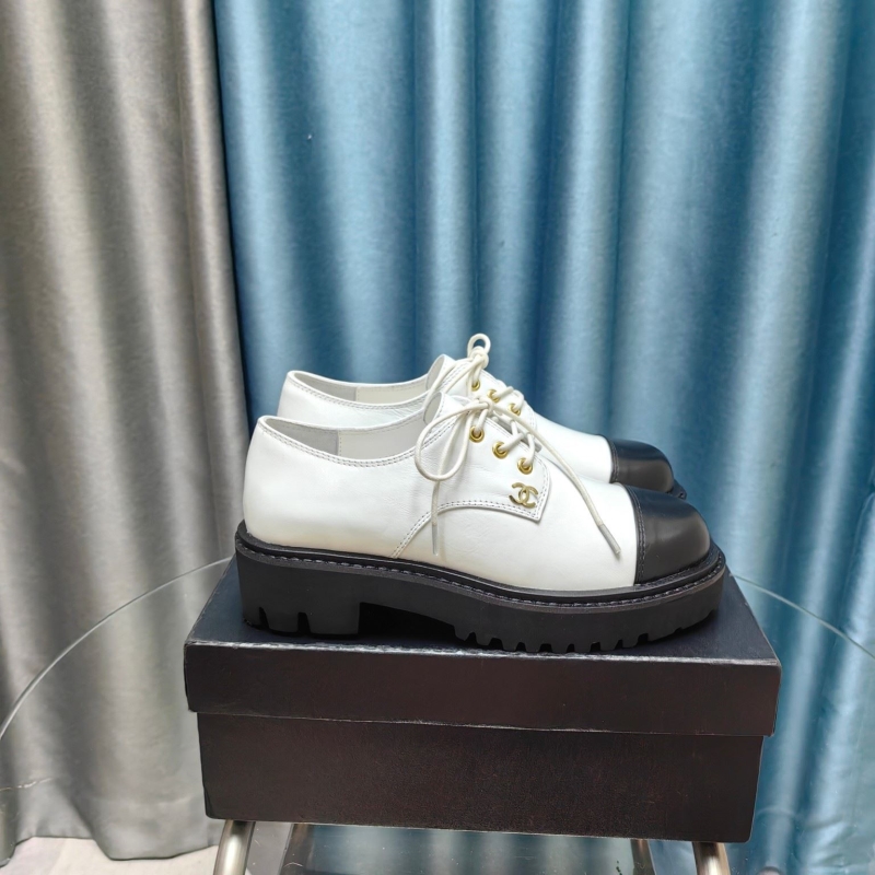 Ch*el leather shoes